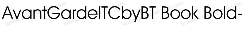 AvantGardeITCbyBT Book Bold字体转换